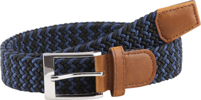 

Alvaro Men Casual Black, Blue Fabric Belt