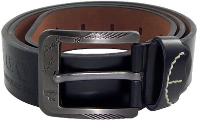

Els Men Black Synthetic Belt, Black-31