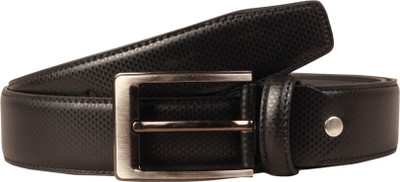 

Scharf Men Casual Black Artificial Leather Belt, Black-07
