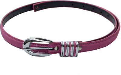 

Skyways Women Casual, Semi-formal Pink Artificial Leather Belt, Pink-02