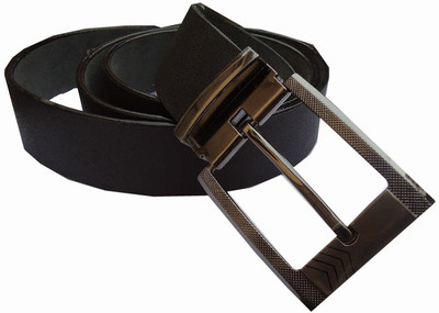 

MMS Men Formal Black Genuine Leather Belt