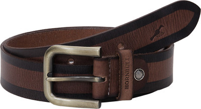 

Hornbull Men Casual Brown Genuine Leather Belt