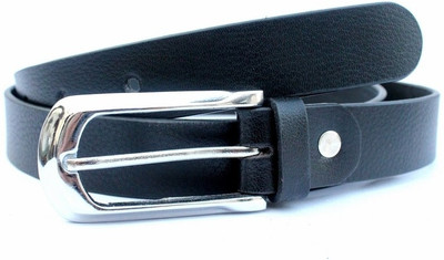 

Tops Men Semi-formal Black Genuine Leather Belt