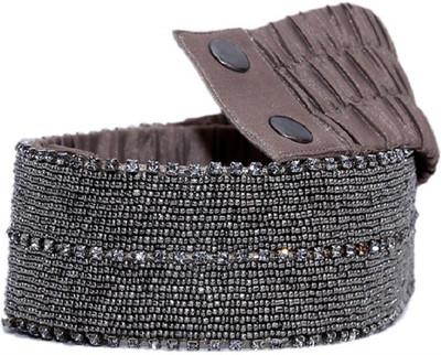 

Diwaah Women Party Silver Fabric Belt