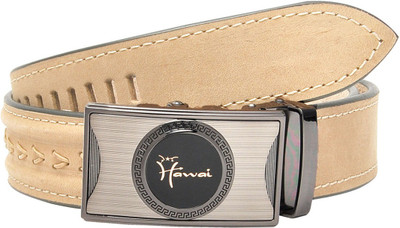 

Hawai Men Casual, Formal Brown Genuine Leather Belt, Light brown