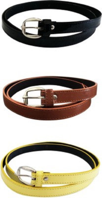 

Nagar Enterprises Women Casual Multicolor Artificial Leather, Fabric Belt, Multicolor-935