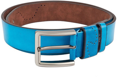 

Swiss Design Men Casual Blue Genuine Leather Belt