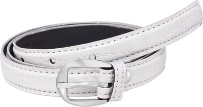 

palito Women White Genuine Leather Belt