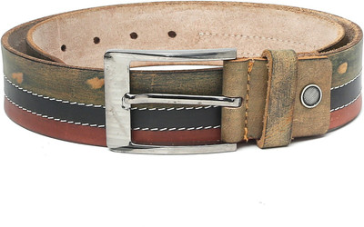 

The Deer Club Men Casual Brown Genuine Leather Belt