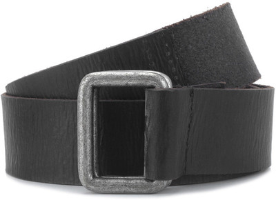 

Fastrack Men Black Genuine Leather, Metal Belt
