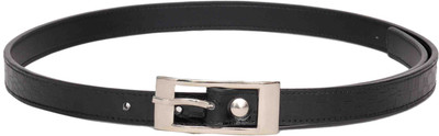 

Scarleti Girls Casual Black Artificial Leather Belt