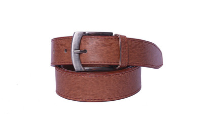 

OODI Men Tan Artificial Leather Belt