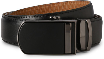 

Peter England Men Black Genuine Leather Belt