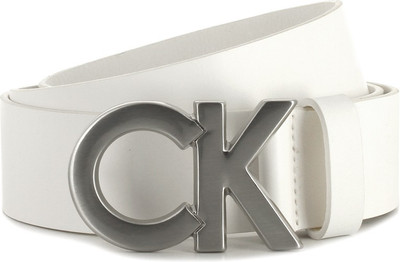 

Calvin Klein Men White Genuine Leather Belt, 100