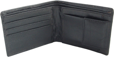 

SFA Men Black Genuine Leather Wallet(3 Card Slots)