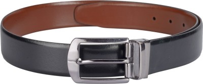 

TKWD Leathers Men Casual Black Genuine Leather Reversible Belt