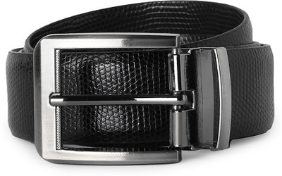 

Peter England Men Formal Black Genuine Leather Belt