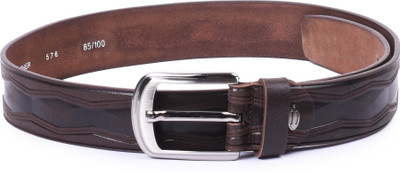 

Buckle Up Men Brown Genuine Leather Belt