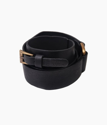 

Hidedge Women Casual Black Artificial Leather Belt