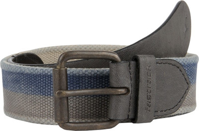 

Fastrack Men Green, Orange Canvas Belt, Blue