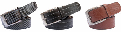

Winsome Deal Men Formal Multicolor Artificial Leather Belt