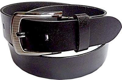 Manshkhino Men Formal Black Genuine Leather Belt available at flipkart for Rs.850
