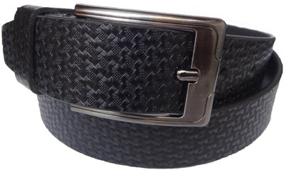 

eXcorio Men Semi-formal Black Genuine Leather Belt