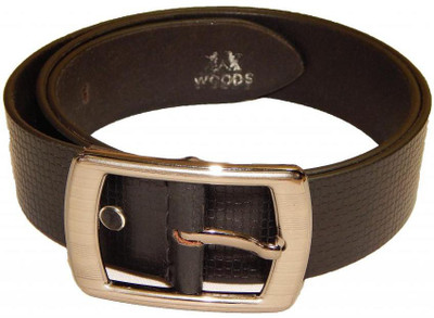 

Woods Men Casual Black Genuine Leather Belt