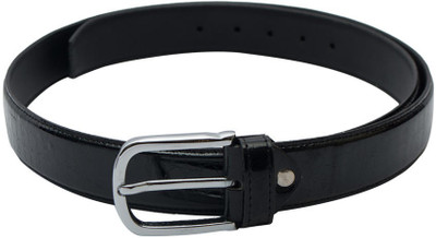 

Skyways Men Casual, Evening, Party Black Artificial Leather Belt, Black-01