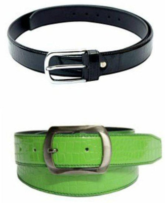 

Skyways Men Casual Black, Green Artificial Leather Belt