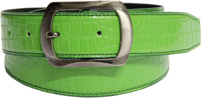 

Skyways Men Evening/Party, Casual Green Artificial Leather Belt, Green-02