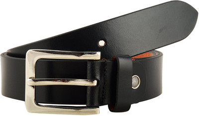 

Hill $ Oliver Men Black Genuine Leather Belt