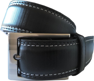 

Sun Shopping Men Formal Black Artificial Leather Belt
