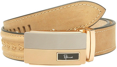 

Hawai Men Casual, Formal Brown Genuine Leather Belt, Light brown