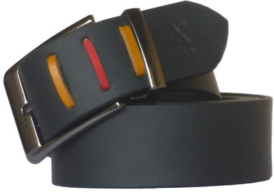 

Sondagar Arts Men Formal Black Genuine Leather Belt, Black20