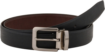 

Brounplus Boys Formal Black Artificial Leather Reversible Belt, Black;brown