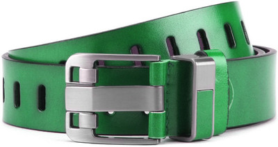 

Swiss Design Men Green Genuine Leather Belt