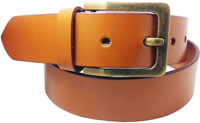 

Sanshul Men Casual Tan Genuine Leather Belt