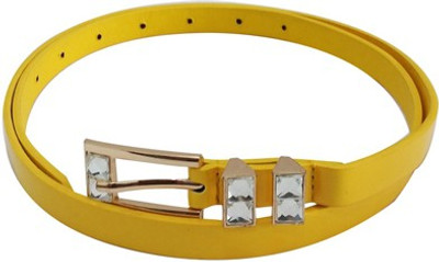 

Verceys Girls Casual Yellow Artificial Leather Belt, Yellow7