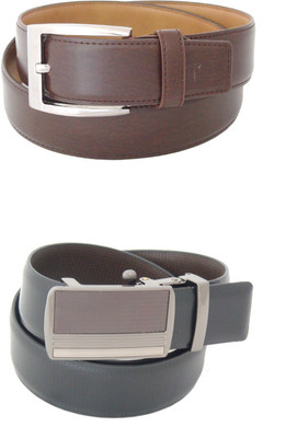 

SFA Men Formal Black Artificial Leather Reversible Belt