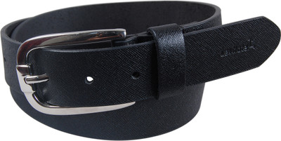 

Levitate Men Formal Black Metal, Genuine Leather Belt
