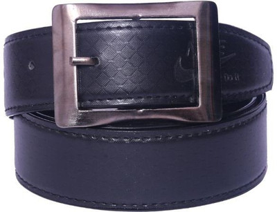 OODI Men Black Artificial Leather Belt