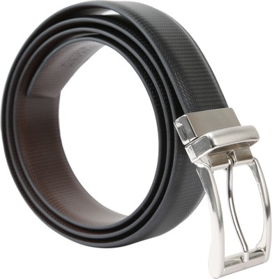 

Armaan Leather Men Formal Black Texas Leatherite Reversible Belt