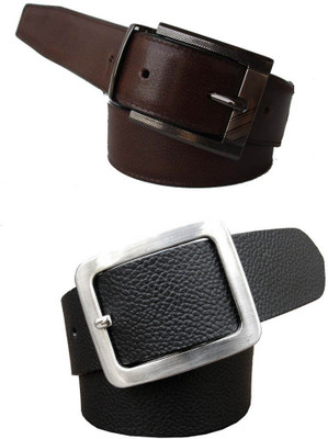 

Jars Collections Men Multicolor Artificial Leather Belt, Black;brown