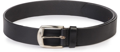 

Buckle Up Men Black Genuine Leather Belt