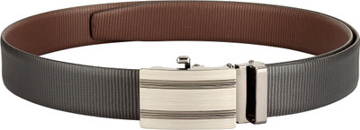 

Teakwood Men Casual Black Genuine Leather Reversible Belt