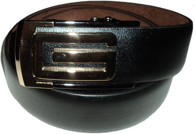 

Mode Boys Casual, Formal Black Genuine Leather Belt, Black-81