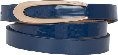 Calvino Women Casual, Formal Blue Artificial Leather Belt