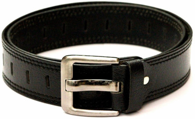 

Tops Men Black Genuine Leather Belt