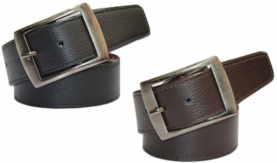 

Bacchus Men Formal Black, Brown Artificial Leather Belt